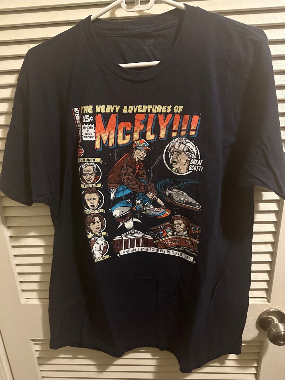McFly Graphic Tee - Black Vintage-Style Men's Shirt